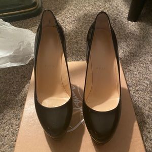 Christian Louboutin Bianca Black Patent Pumps